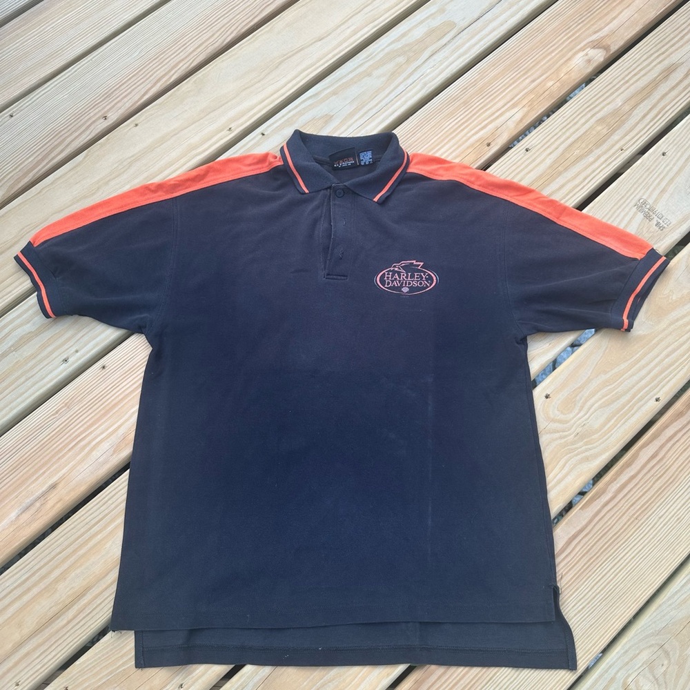 Vintage Harley Davidson Polo Size Large
